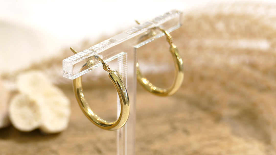 14k - Yellow Gold Hoop Earrings