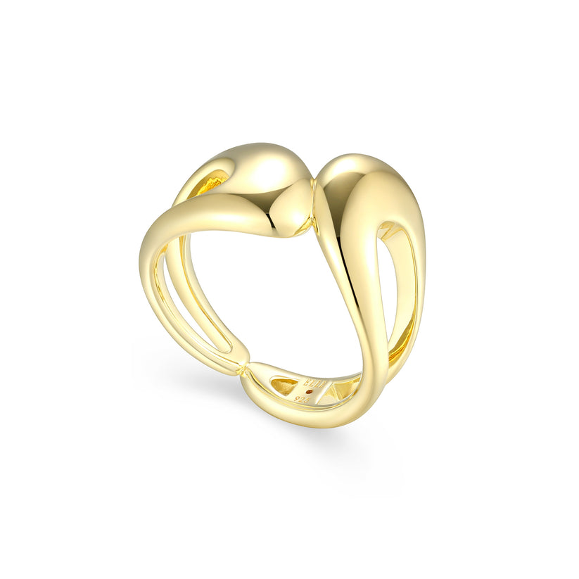 Sterling Silver Gold Plated Oa