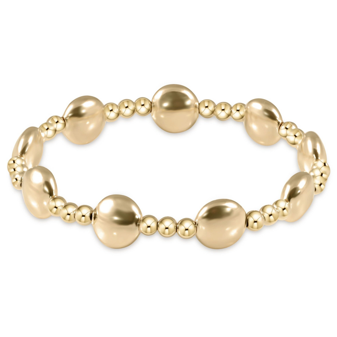 enewton - 14k gold-filled - Yellow Gold - Sincerity Pattern - 10MM Bead Bracelet