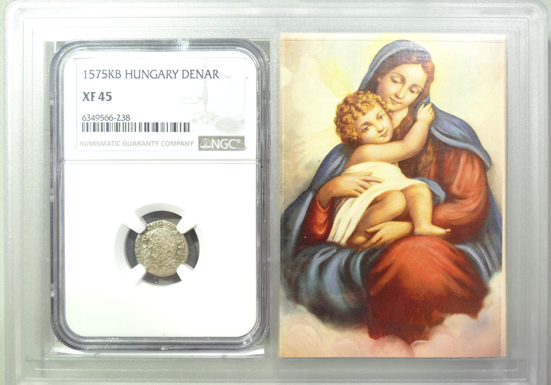 HUNGARY AD1565-1576 DENAR Madonna & Child
