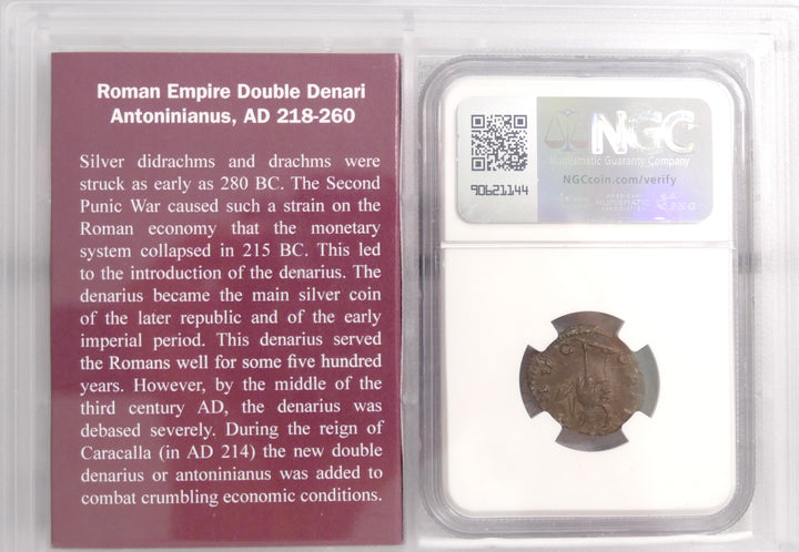ROMAN EMPIRE 253-268 BI DOUBLE DENARIUS Mint