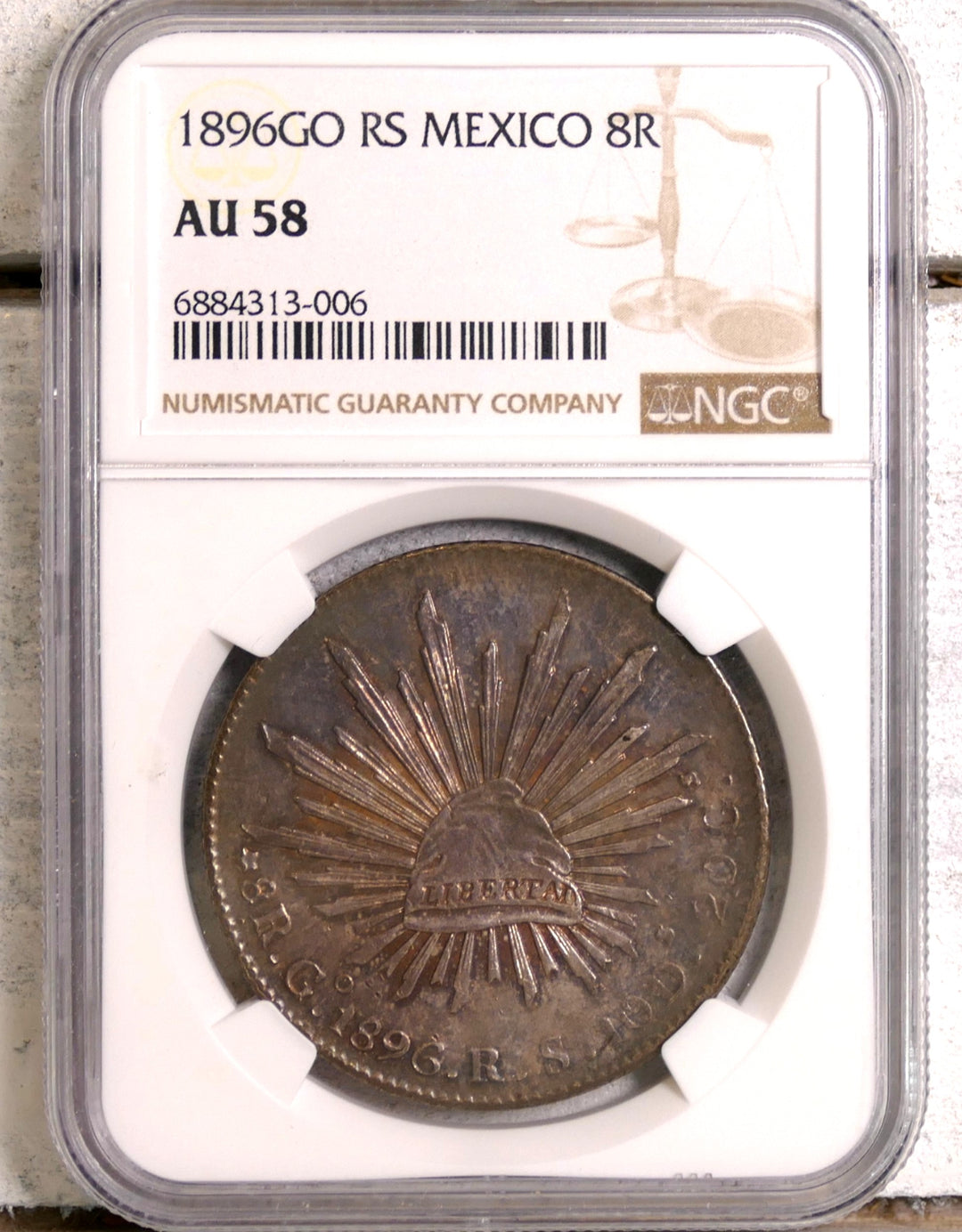 Mexico 1896GO 8 Reale
