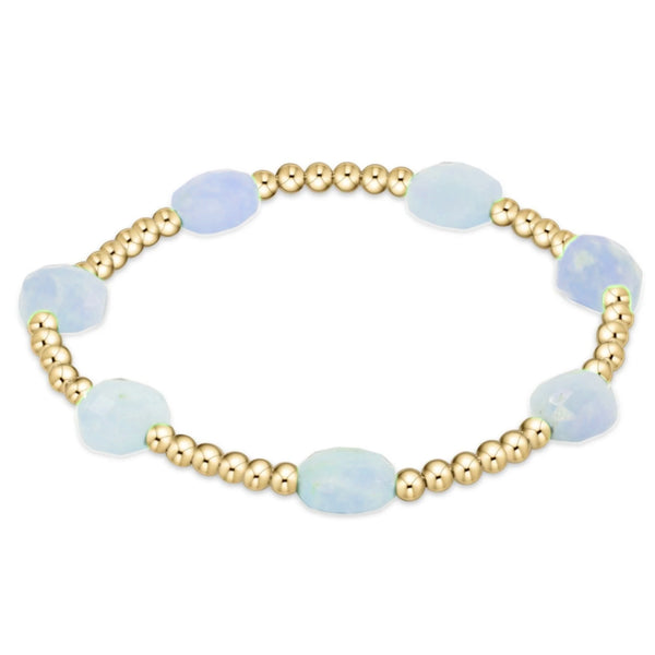 enewton - 14k gold-filled - Yellow Gold Aquamarine Stretch Admire Bracelet