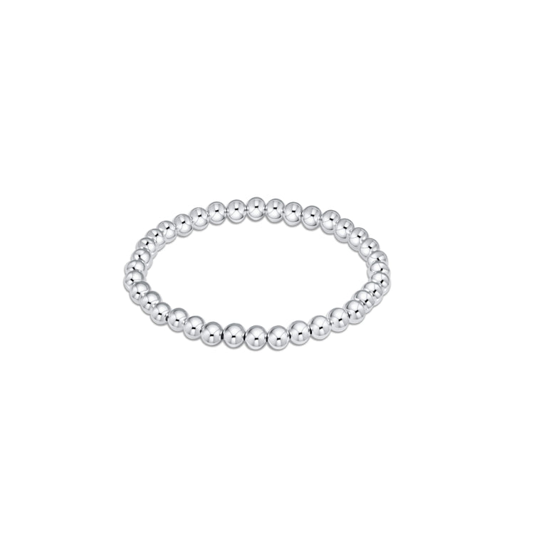 enewton - Beaded Bracelet Grateful Pattern 5mm Beaded Sterling Silver Bracelet (Standard 6.25")