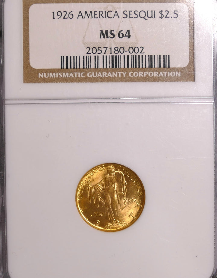 United States 1926 Quarter Eagle Philadelphia Mint MS64