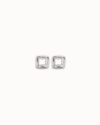 Uno de 50 - Sterling Silver - Small Link Stud Earrings