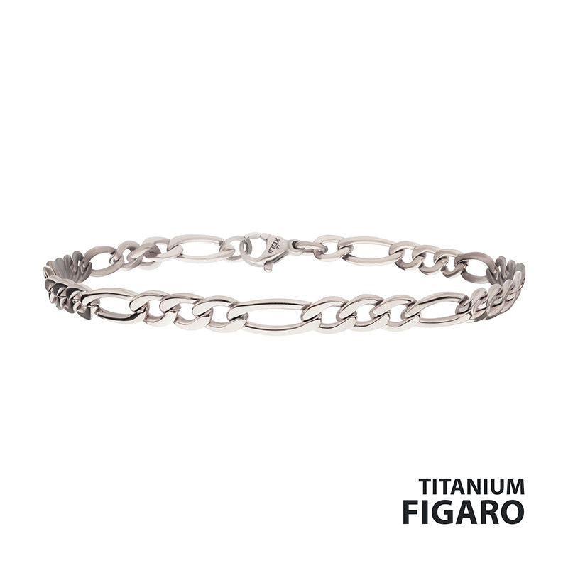 4.7mm Titanium Figaro Chain Br