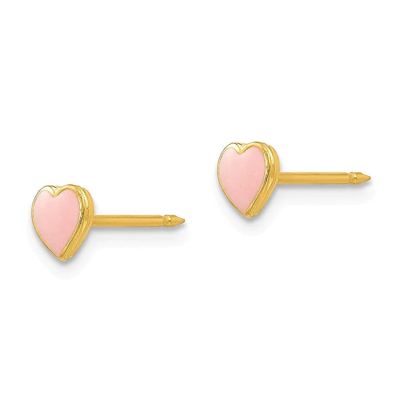 24KT GP HEART PINK