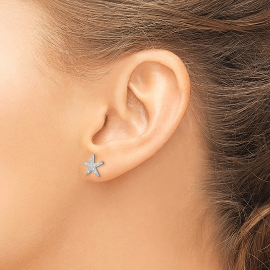 Sterling Silver Rhodium-Plated