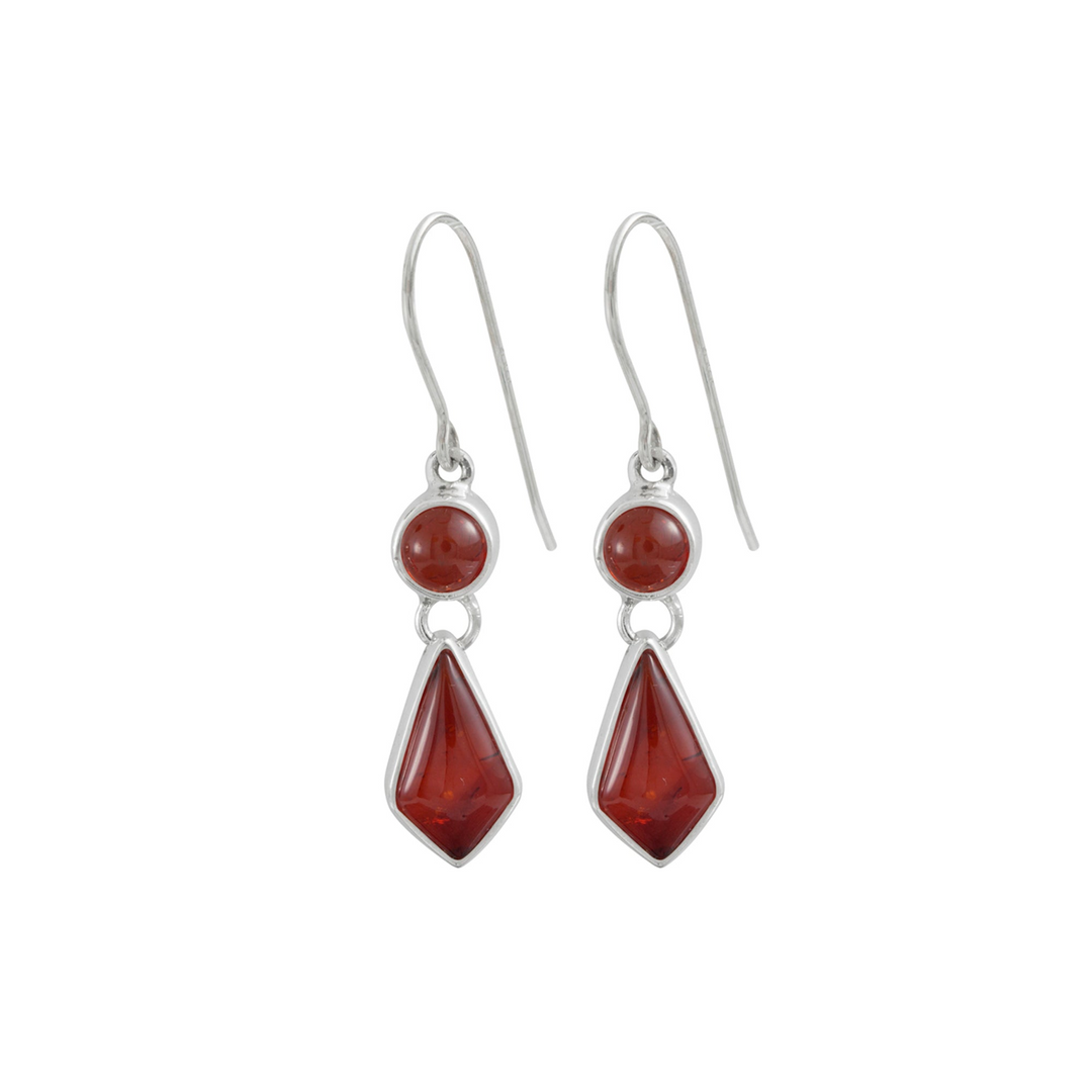Sterling Silver Earring With R
