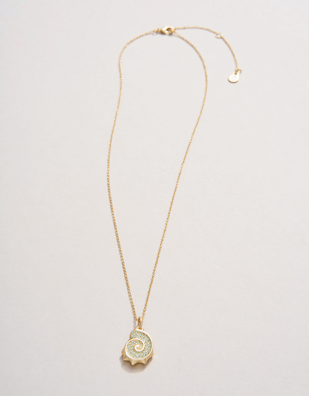 Spartina - - 18K Gold Plated Seafoam Nautilus Shell Necklace 17"