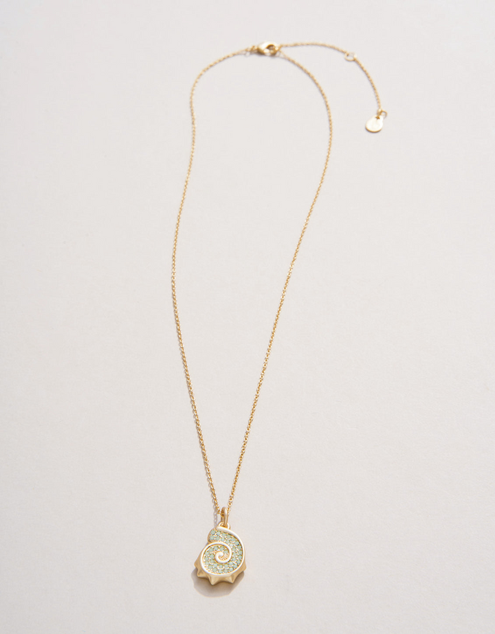 Nautilus Necklace 17” Sea Foam