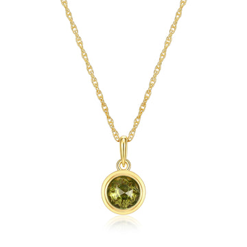 REIGN YGP PERIDOT BEZEL NECKLA