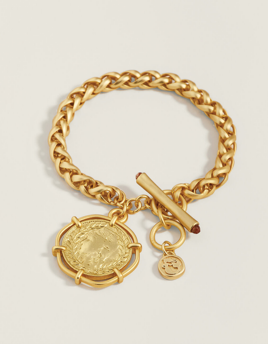 Spartina - - Gold Plated Aphrodite Charm Toggle Bracelet