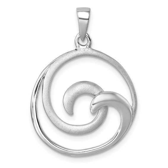 Sterling Silver Rhodium-Plated
