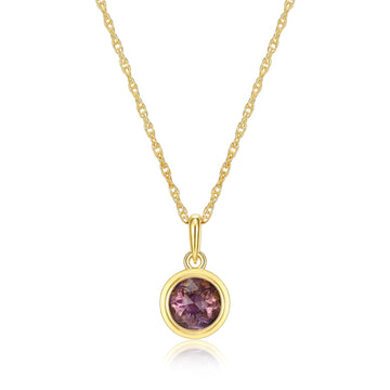REIGN YGP PURPLE BEZEL NECKLAC