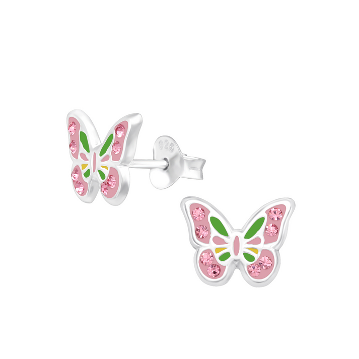 SS Colorful Butterfly Earrings