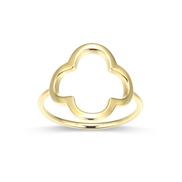 SS YGP OPEN VANCLEAF RING