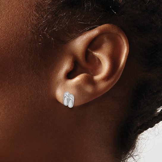 Sterling Silver Rhodium-Plated