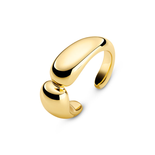 Sif Jakobs - Sterling Silver - Gold Plated "Goccia Pianura Picollo" Cuff Earrings