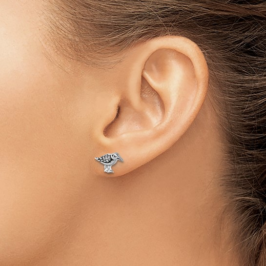 Sterling Silver Rhodium-Plated