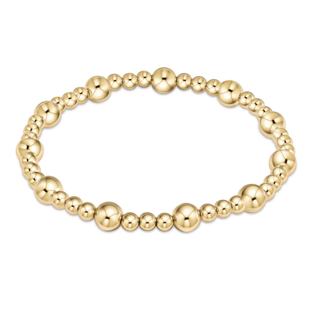 enewton - Classic Sincerity Pattern 6mm Gold-Filled Bracelet (Standard 6.25")