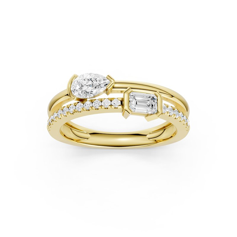 14KY Stackable Ring - Emerald