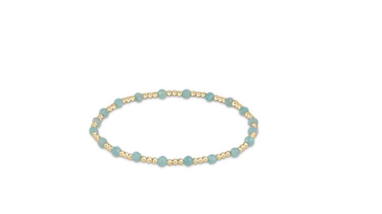 enewton - 14k gold-filled - Yellow Gold Amazonite Stretch Bracelet