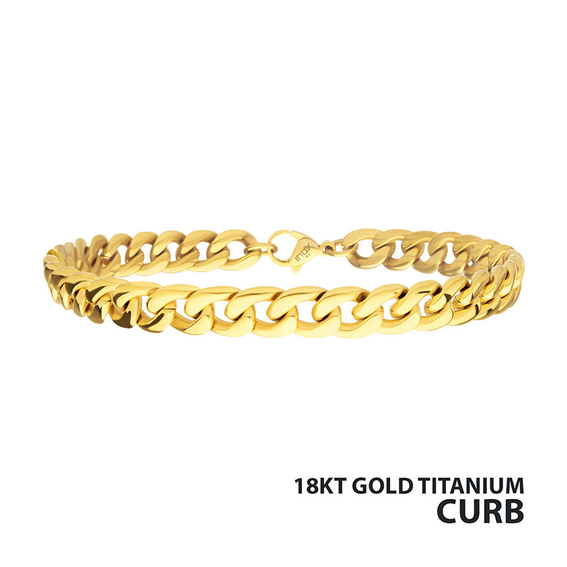 7.4mm 18Kt Gold IP Titanium Cu