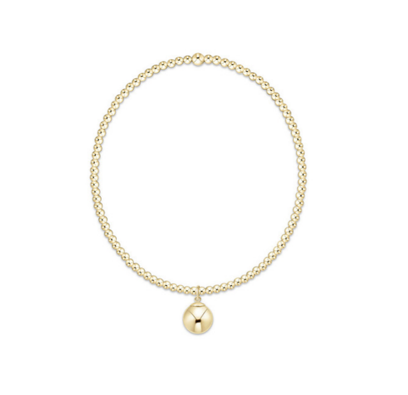 enewton - 14k gold-filled - Classic Gold + 8mm Charm 2mm Bracelet