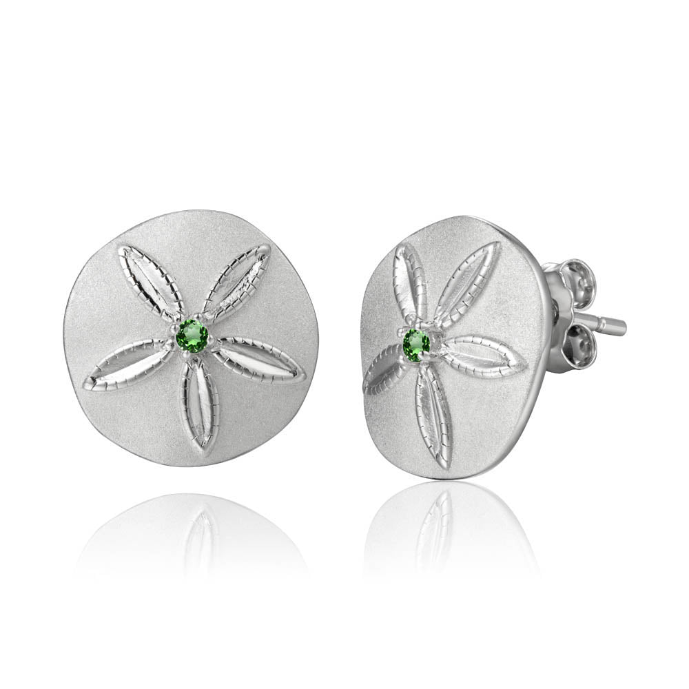 SS 925 Sand Dollar Earrings W/