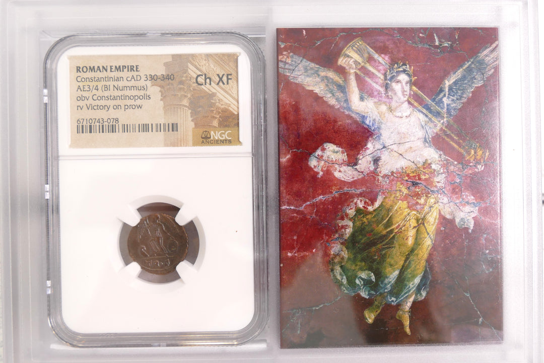 ROMAN EMPIRE 330-340 AD AE3/4 BI NUMMUS Mint