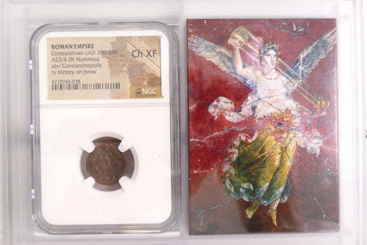 ROMAN EMPIRE 330-340 AD AE3/4 BI NUMMUS Mint