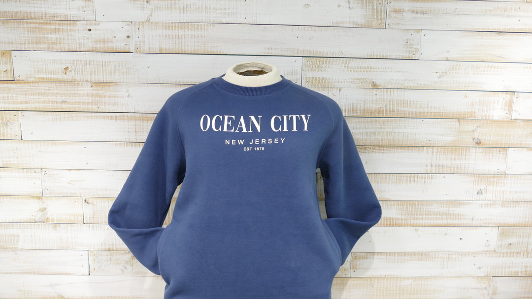 Ocean City Classics - Pocket Crew Sweatshirt - Navy