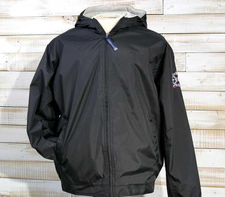 Long Sleeve Full Zip Hooded OCBP Waterproof Jacket - Black (Medium)