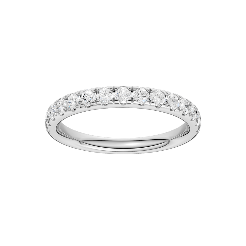 14k White Gold Lab Grown Diamond Band Ring