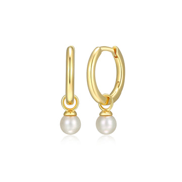 REIGN YGP HOOP PEARL DANGLE