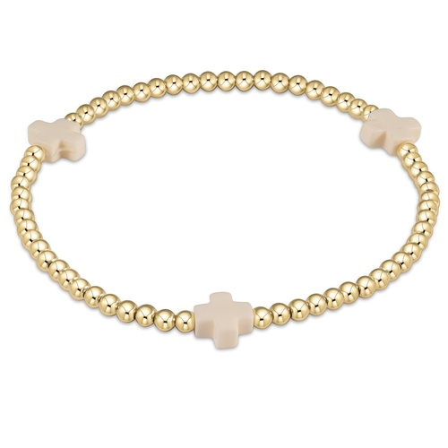 enewton - Signature Cross 3mm Gold-Filled Bracelet (E-Girl 5.5")