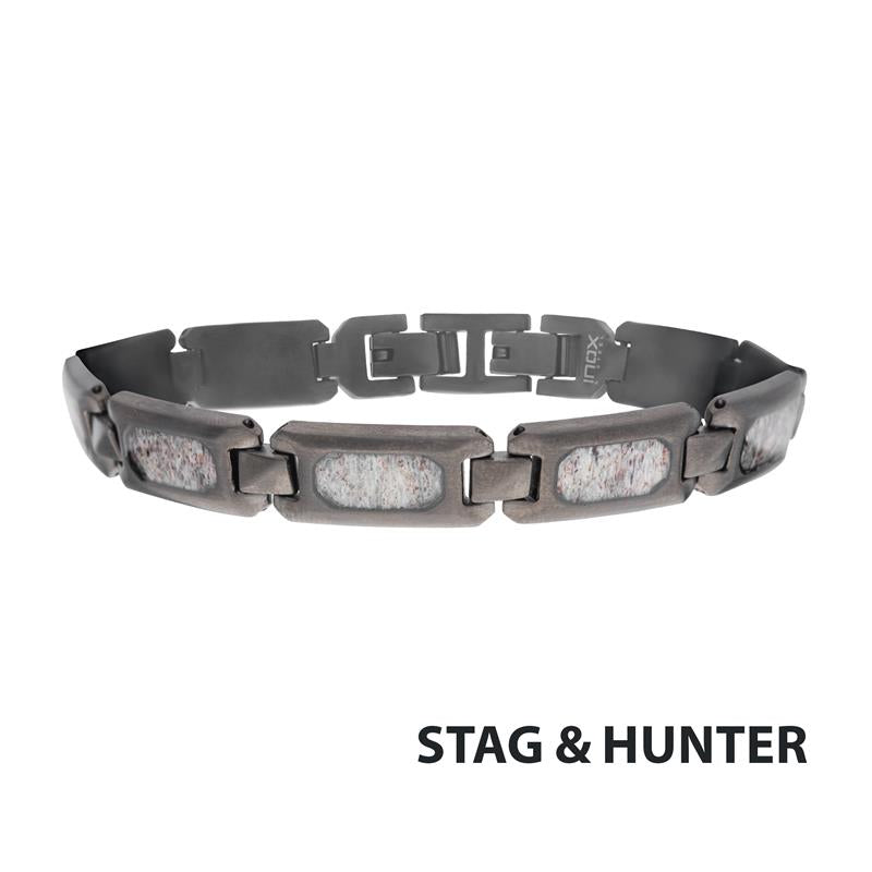 Matte Finish Gun Metal IP Deer