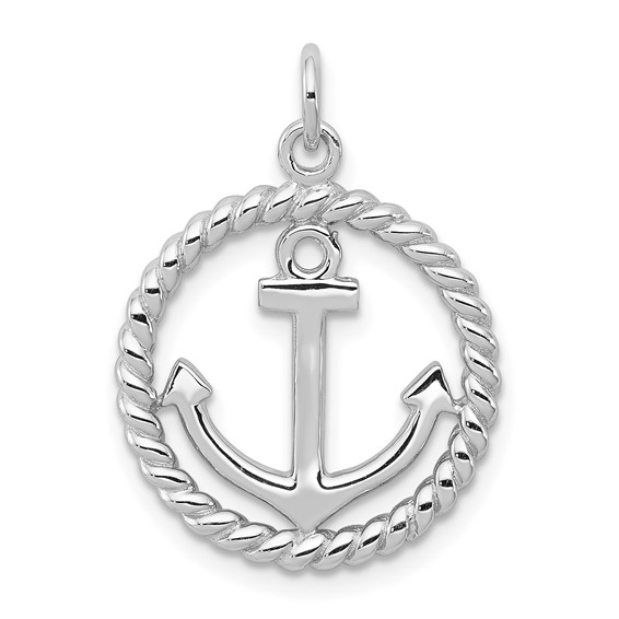Sterling Silver Rhodium-Plated