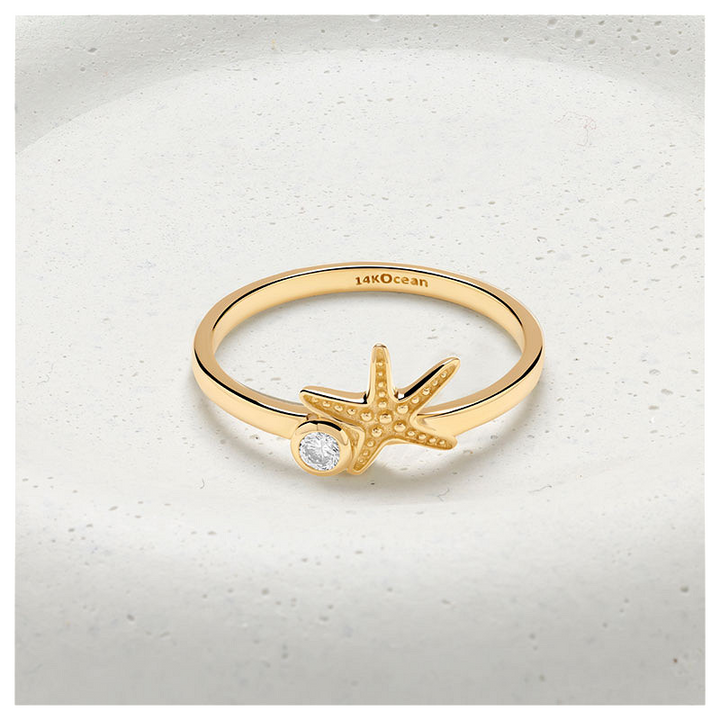 14kt Gold Lab Diamond Star Fis
