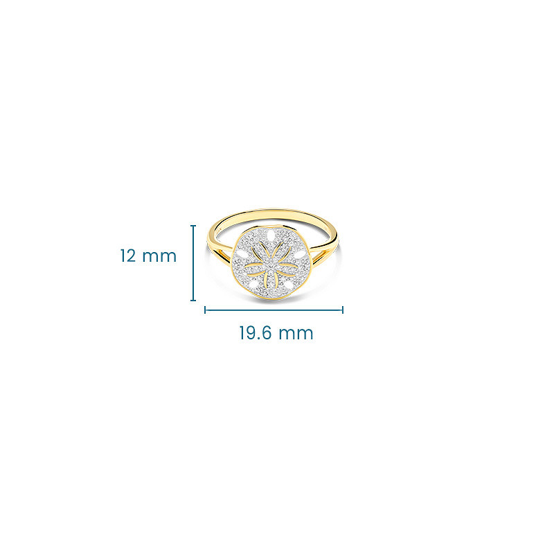 14kt Gold Lab Diamond Sand Dol