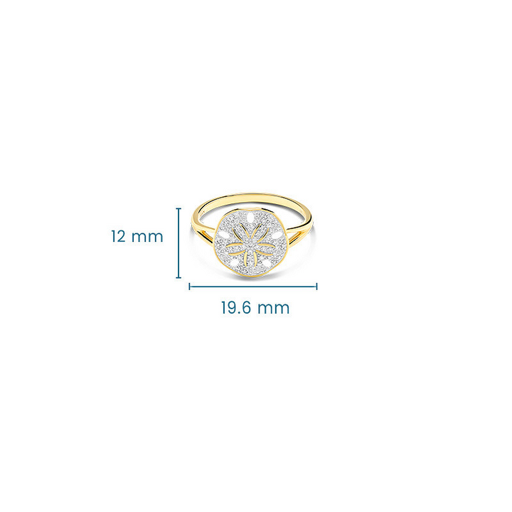 14kt Gold Lab Diamond Sand Dol