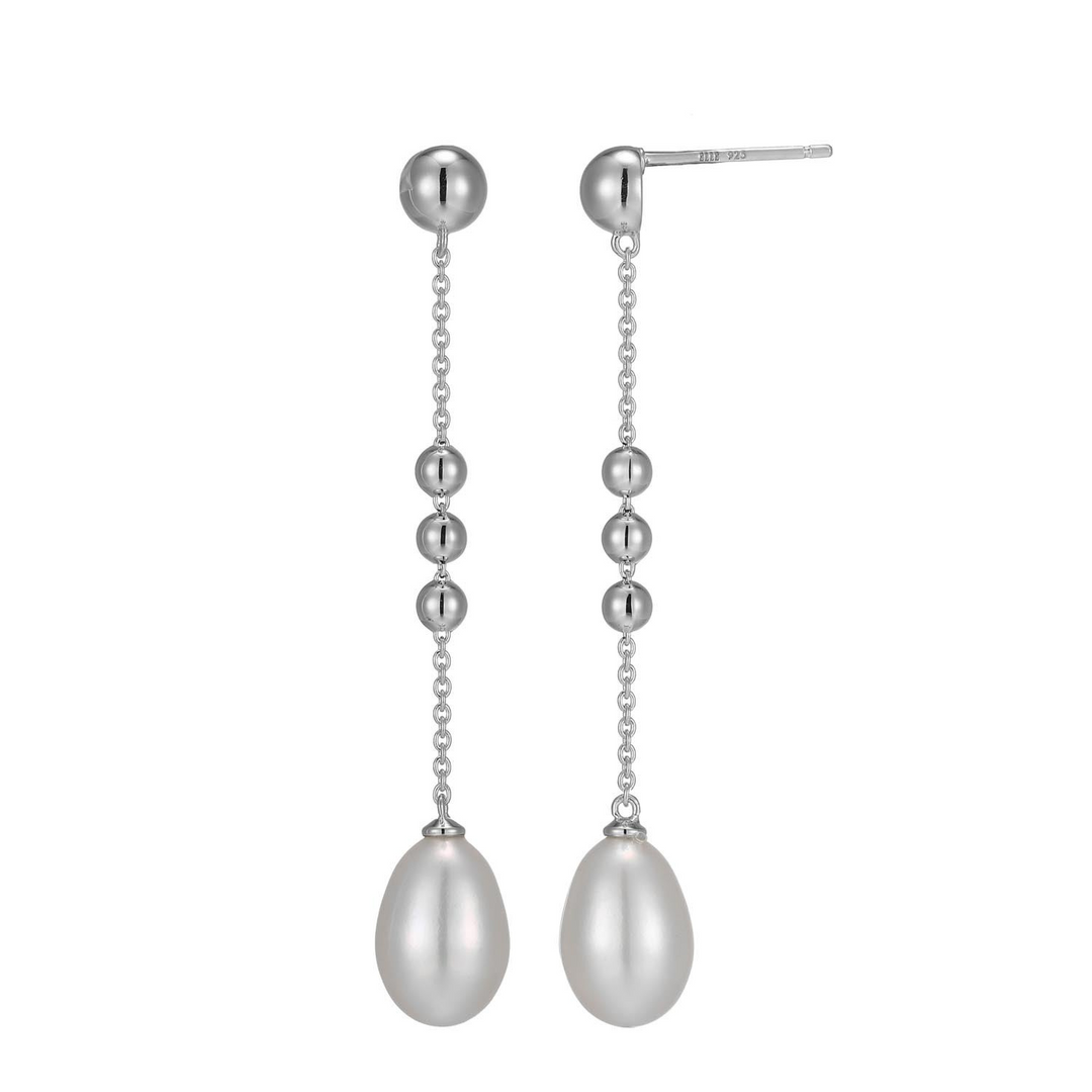 Genesis Earrings, Genuine Whit