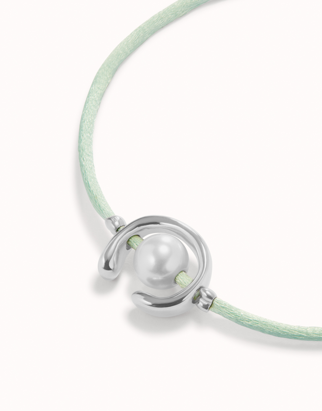 Uno de 50 - Sterling Silver - Blue Green Thread Pearl Bracelet