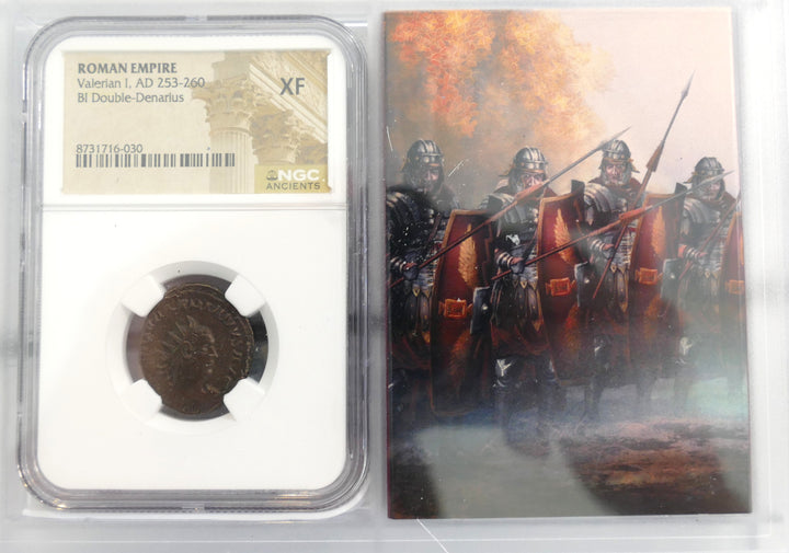 ROMAN EMPIRE 253-260 AD BI DOUBLE DENARIUS