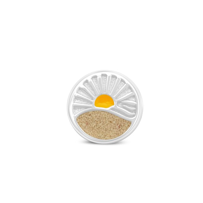 Dune - Sterling Silver - Silver "Sunrise" Sandbead Ocean City Beach Sand Charm