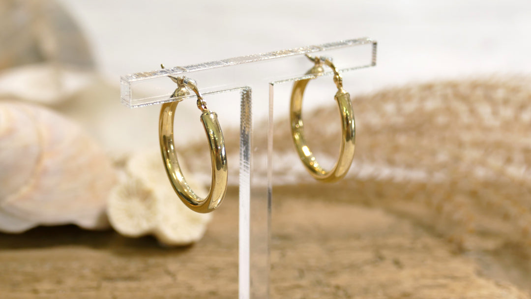 14k - Yellow Gold Hoop Earrings